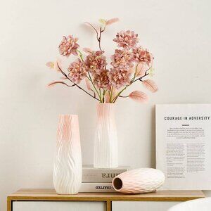 Minimal Blush & White Vase – Contemporary Look